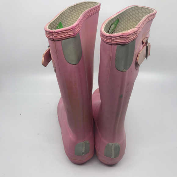 Unisex Hunter Boots Pink Size US 2M/3F - Picture 3 of 6